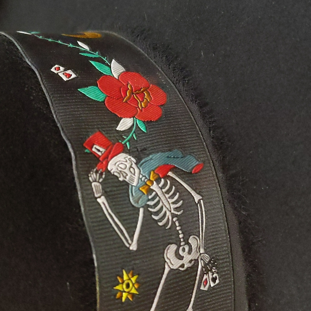 Zadig & Voltaire Black Hat with Colorful Embroidery - Picture 11 of 12